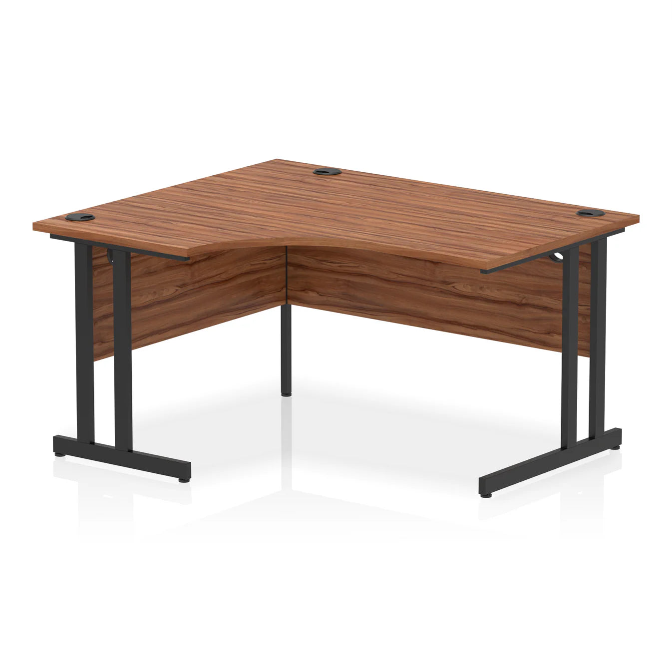 1400mm Left Crescent Desk Cantilever Leg