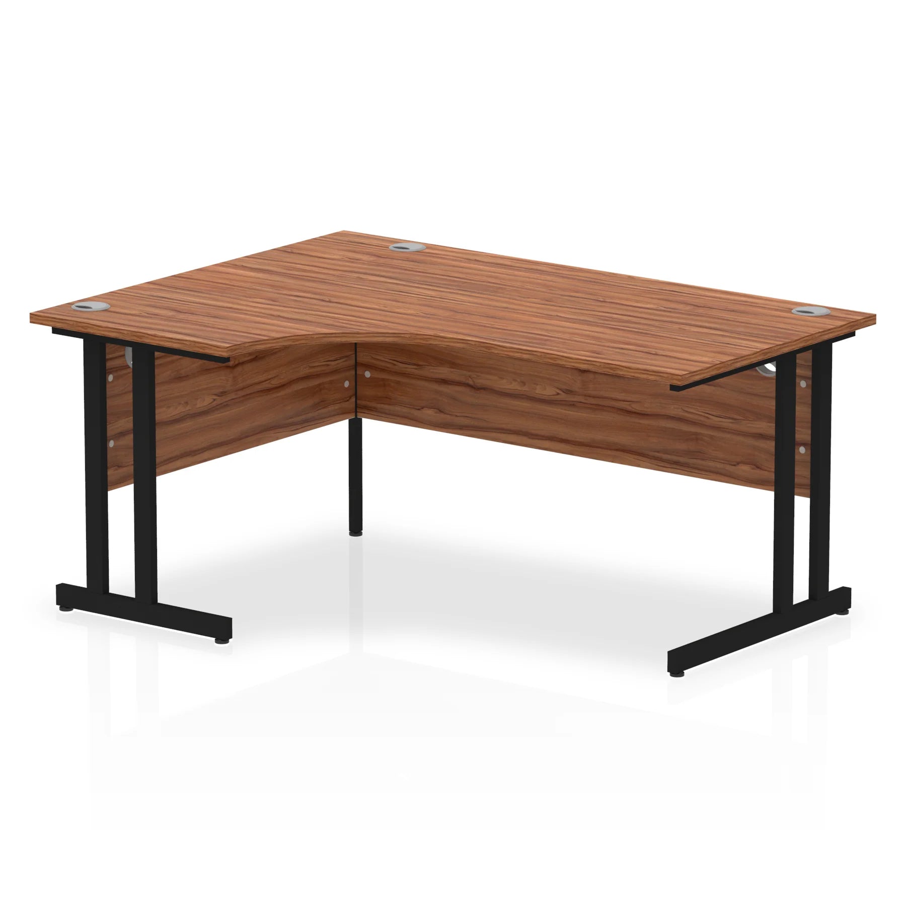 1600mm Left Crescent Desk Cantilever Leg