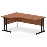 1800mm Left Crescent Desk Cantilever Leg