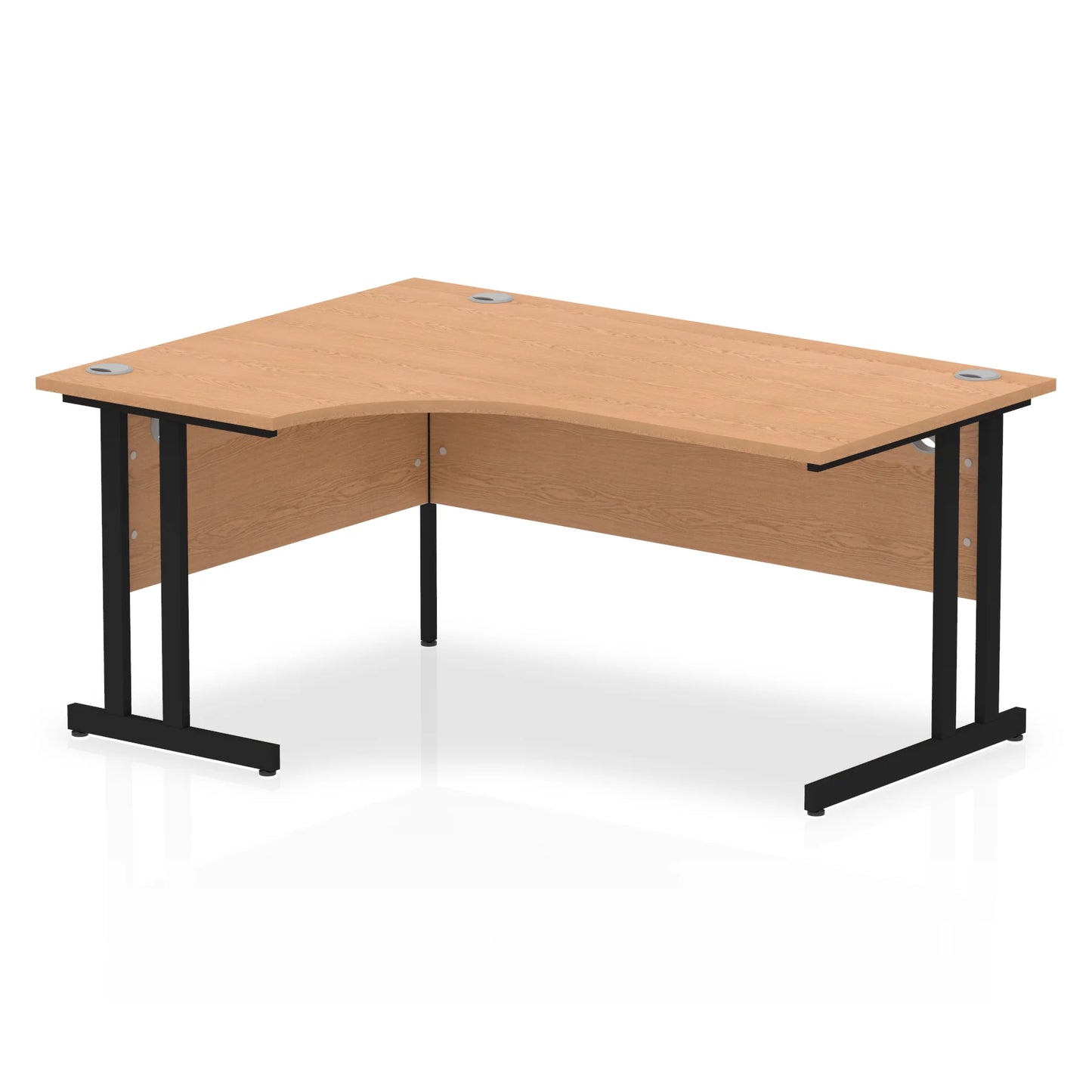 1600mm Left Crescent Desk Cantilever Leg