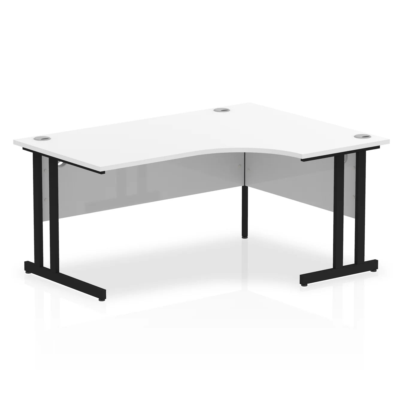 1600mm Right Crescent Desk Cantilever Leg
