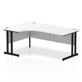 1800mm Left Crescent Desk Cantilever Leg