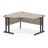 1400mm Left Crescent Desk Cantilever Leg