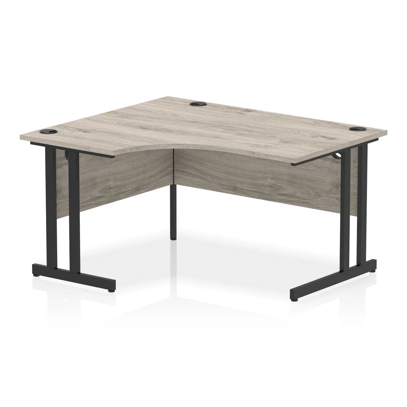 1400mm Left Crescent Desk Cantilever Leg