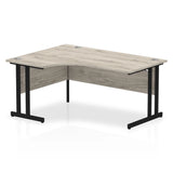 1600mm Left Crescent Desk Cantilever Leg