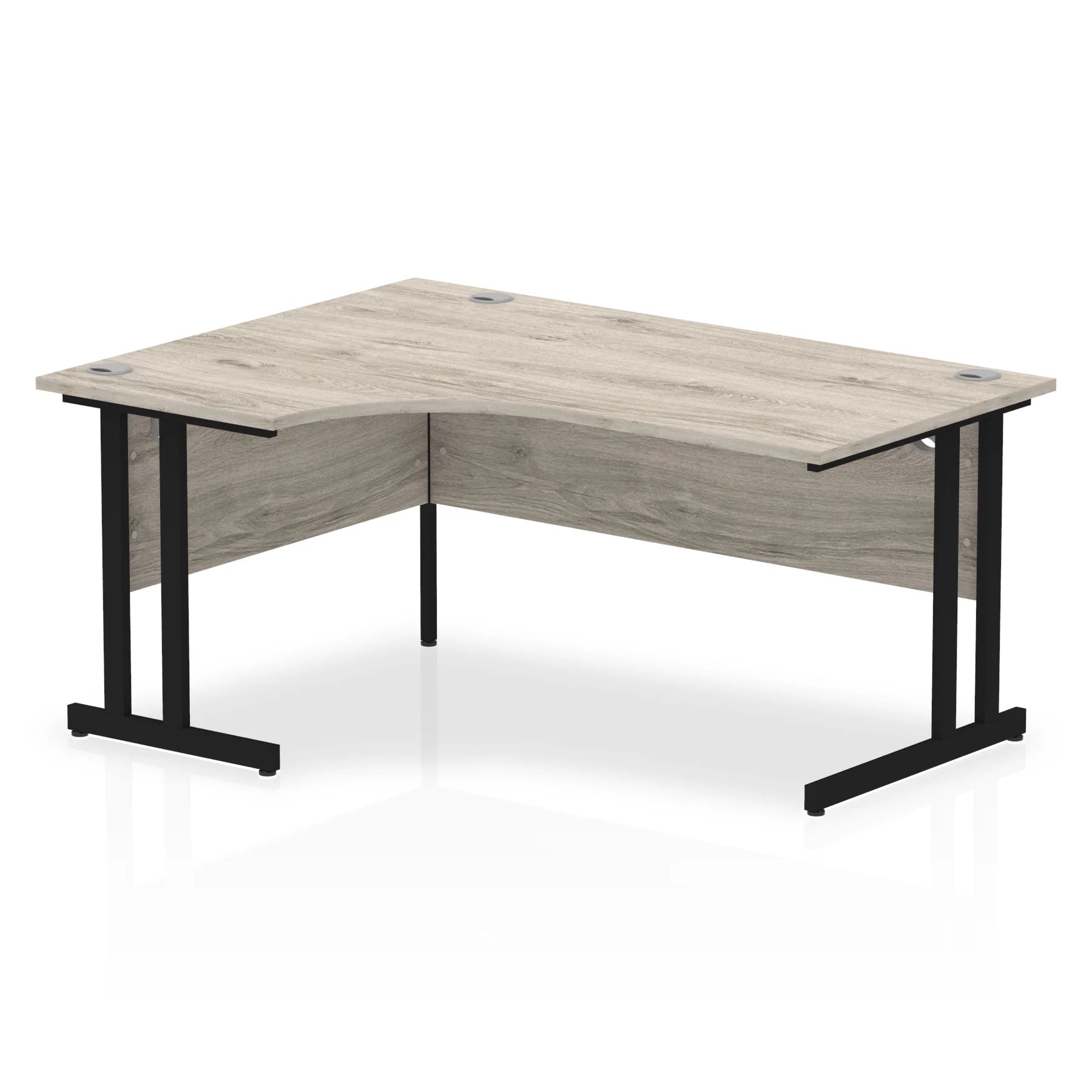 1600mm Left Crescent Desk Cantilever Leg
