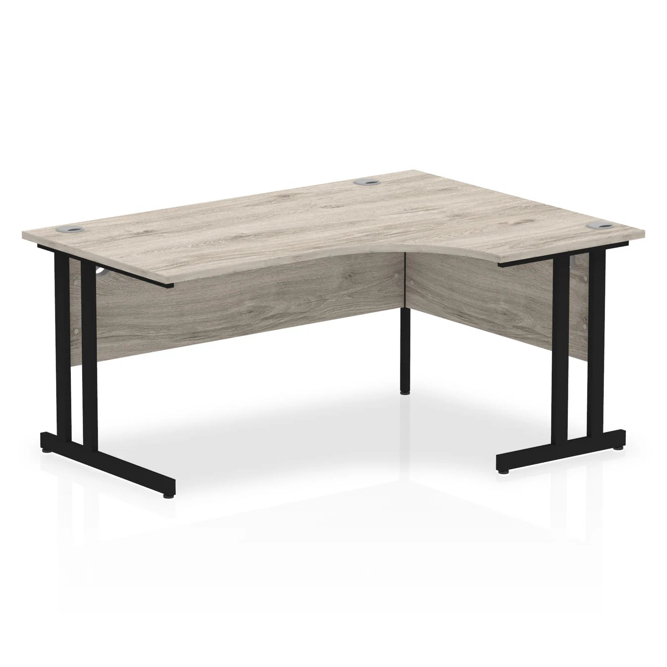 1600mm Right Crescent Desk Cantilever Leg