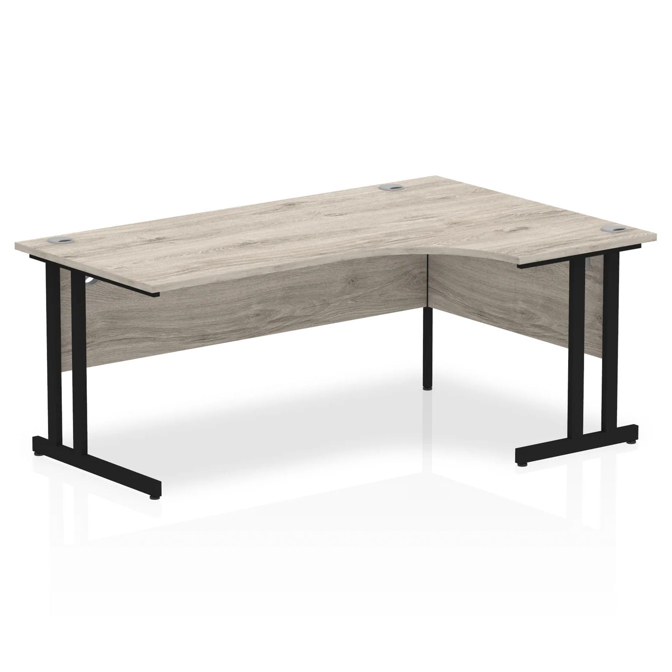 1800mm Right Crescent Desk Cantilever Leg