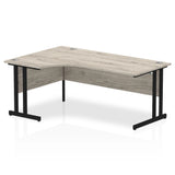 1800mm Left Crescent Desk Cantilever Leg