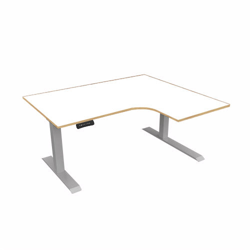 Radial Sit Stand Desk Right Handed