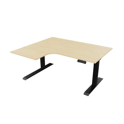 Radial Sit Stand Desk Left Handed