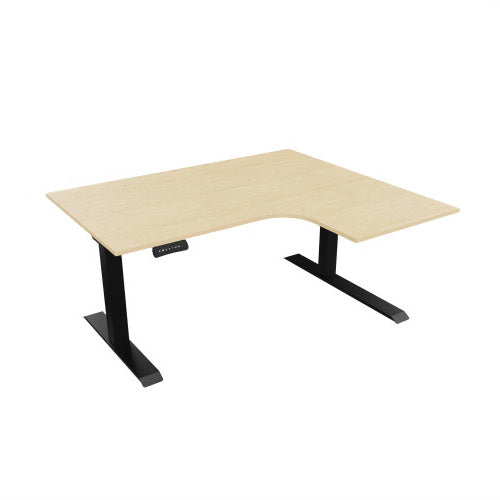 Radial Sit Stand Desk Right Handed