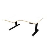 Radial Sit Stand Desk Left Handed