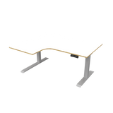 Radial Sit Stand Desk Left Handed