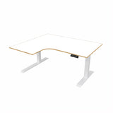 Radial Sit Stand Desk Left Handed