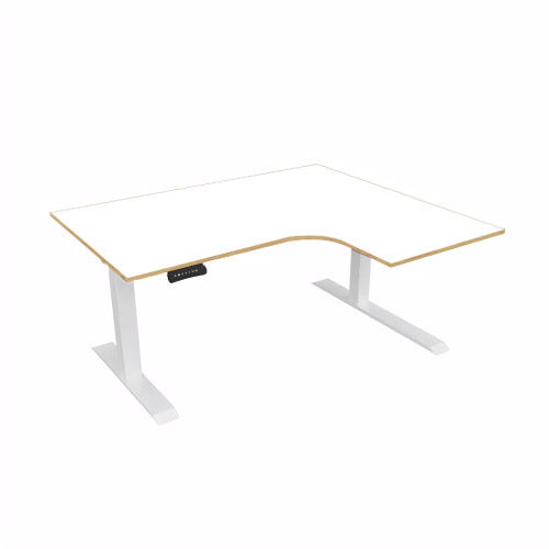 Radial Sit Stand Desk Right Handed