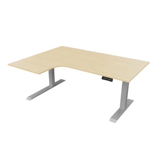 Radial Sit Stand Desk Left Handed