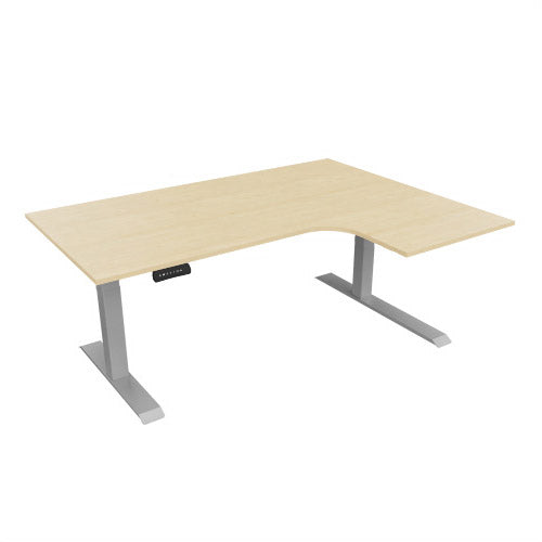 Radial Sit Stand Desk Right Handed
