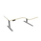 Radial Sit Stand Desk Right Handed