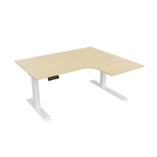 Radial Sit Stand Desk Right Handed
