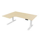 Radial Sit Stand Desk Left Handed
