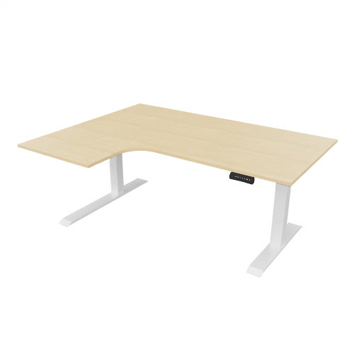 Radial Sit Stand Desk Left Handed