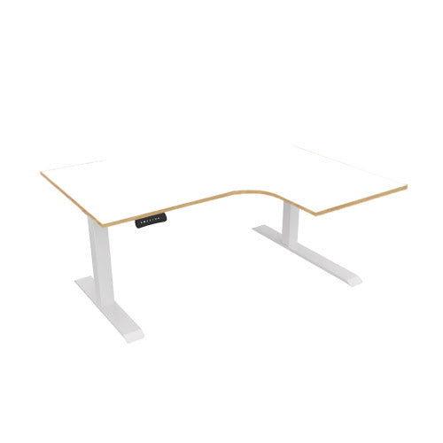 Radial Sit Stand Desk Right Handed
