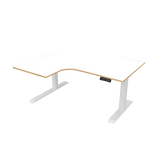 Radial Sit Stand Desk Left Handed