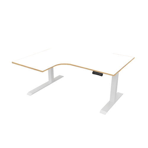 Radial Sit Stand Desk Left Handed