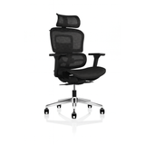 Rolleston Mesh Back Operator chair with Headrest and Black Mesh Seat