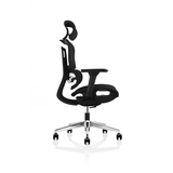 Rolleston Mesh Back Operator chair with Headrest and Black Mesh Seat