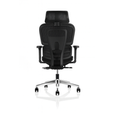 Rolleston Mesh Back Operator chair with Headrest and Black Mesh Seat