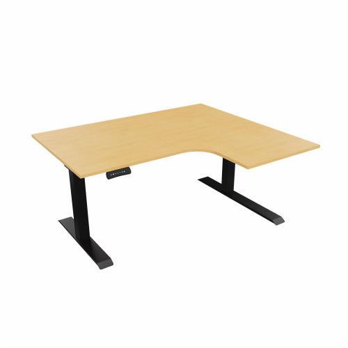 Radial Sit Stand Desk Right Handed