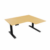 Radial Sit Stand Desk Right Handed