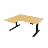 Radial Sit Stand Desk Left Handed