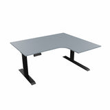 Radial Sit Stand Desk Right Handed