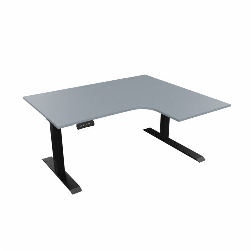 Radial Sit Stand Desk Right Handed