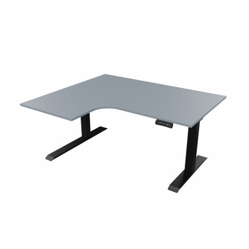 Radial Sit Stand Desk Left Handed