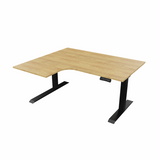 Radial Sit Stand Desk Left Handed