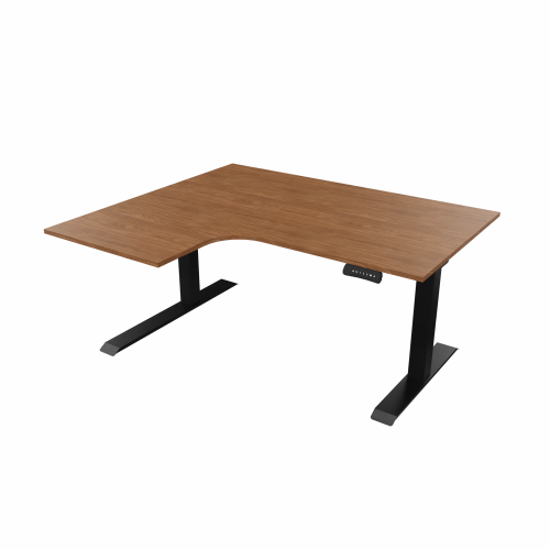 Radial Sit Stand Desk Left Handed