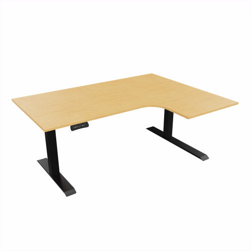 Radial Sit Stand Desk Right Handed