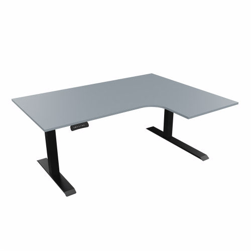 Radial Sit Stand Desk Right Handed