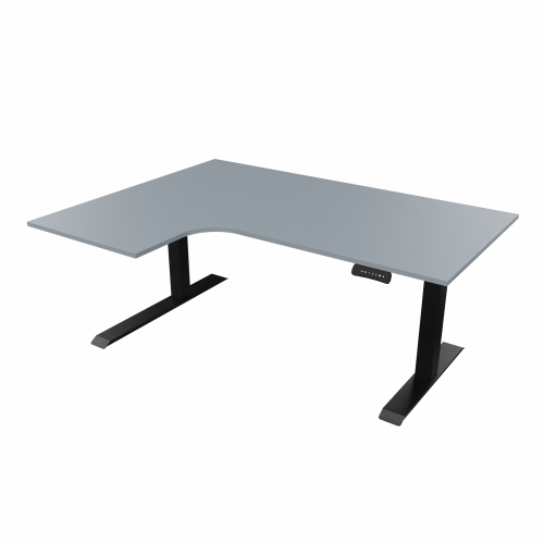 Radial Sit Stand Desk Left Handed