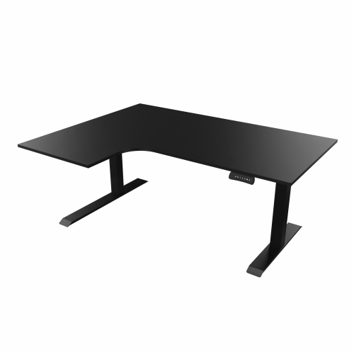 Radial Sit Stand Desk Left Handed