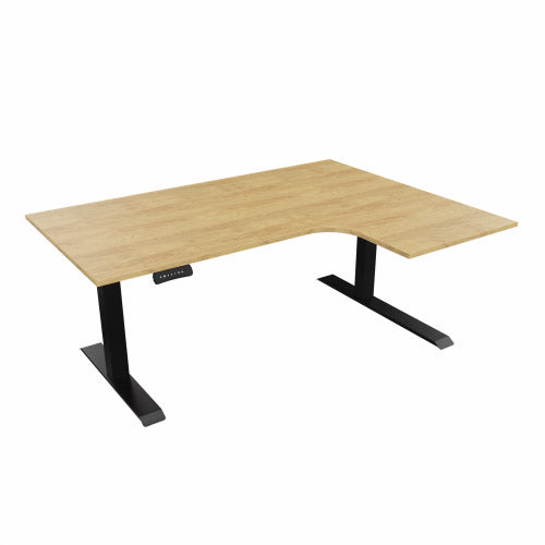 Radial Sit Stand Desk Right Handed