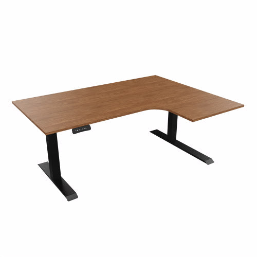 Radial Sit Stand Desk Right Handed
