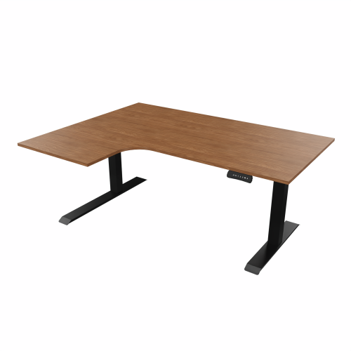 Radial Sit Stand Desk Left Handed