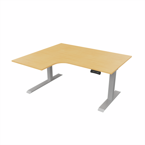 Radial Sit Stand Desk Left Handed
