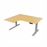 Radial Sit Stand Desk Left Handed