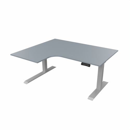 Radial Sit Stand Desk Left Handed